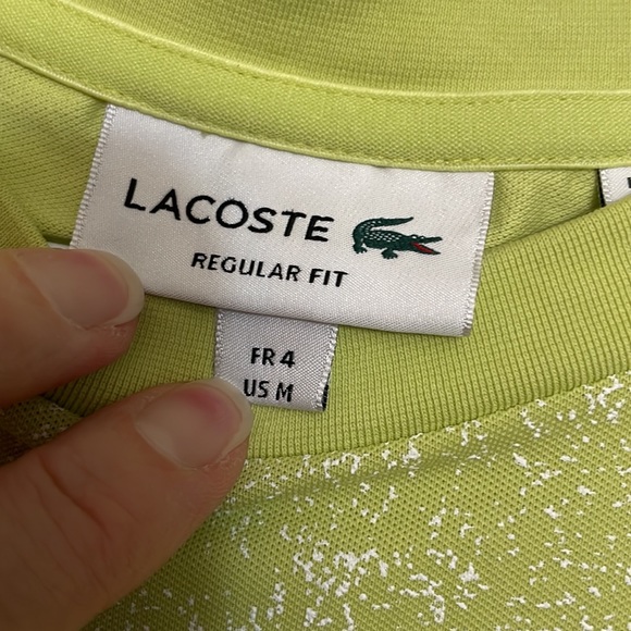 Lacoste Lime Green Short Sleeve Tee - Picture 3 of 7
